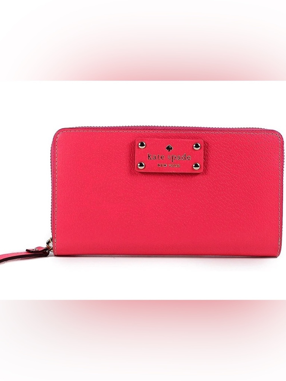 Kate Spade Wellesley Neda Hot Rose Clutch Wallet